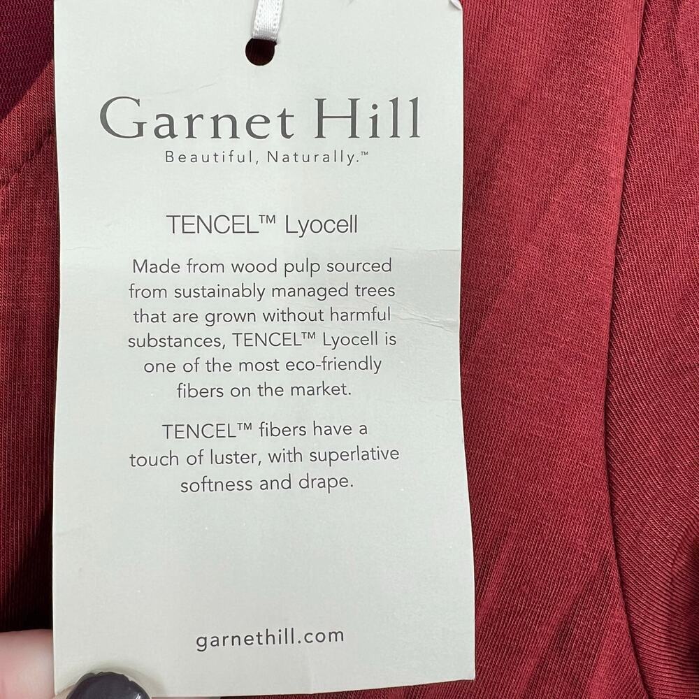 NEW Garnet Hill Ballet Wrap Knit Midi Dress classic fit ballet wrap size large - Picture 7 of 10